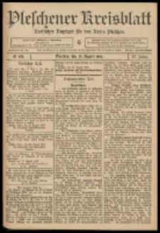 Pleschener Kreisblatt: Amtlicher Anzeiger f&uuml;r den Kreis Pleschen 1909.08.25 Jg.57 Nr68