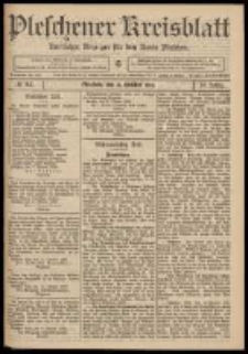 Pleschener Kreisblatt: Amtlicher Anzeiger für den Kreis Pleschen 1909.10.13 Jg.57 Nr82