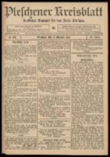Pleschener Kreisblatt: Amtlicher Anzeiger für den Kreis Pleschen 1909.10.23 Jg.57 Nr85