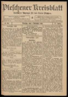 Pleschener Kreisblatt: Amtlicher Anzeiger f&uuml;r den Kreis Pleschen 1909.11.03 Jg.57 Nr88