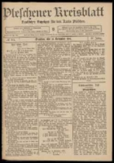 Pleschener Kreisblatt: Amtlicher Anzeiger f&uuml;r den Kreis Pleschen 1909.11.20 Jg.57 Nr93