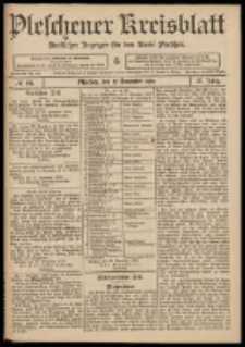 Pleschener Kreisblatt: Amtlicher Anzeiger f&uuml;r den Kreis Pleschen 1909.11.27 Jg.57 Nr95
