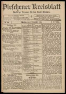 Pleschener Kreisblatt: Amtlicher Anzeiger für den Kreis Pleschen 1909.11.27 Jg.57 Nr95