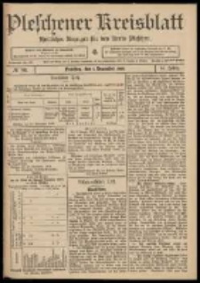 Pleschener Kreisblatt: Amtlicher Anzeiger für den Kreis Pleschen 1909.12.01 Jg.57 Nr96