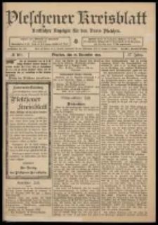 Pleschener Kreisblatt: Amtlicher Anzeiger f&uuml;r den Kreis Pleschen 1909.12.18 Jg.57 Nr101