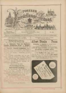Posener Ausstellungs-Zeitung: Offizielles Organ der Provinzial-Gewerbe-Ausstellung 1895.06.04 Nr10