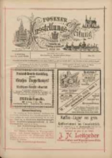 Posener Ausstellungs-Zeitung: Offizielles Organ der Provinzial-Gewerbe-Ausstellung 1895.06.11 Nr17