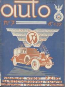 Auto: miesięcznik: organ Automobilklubu Polski oraz Klub&oacute;w Afiljowanych: organe officiel de l'AutomobilKlub Polski et des clubs afili&eacute;s 1930 lipiec R.9 Nr7