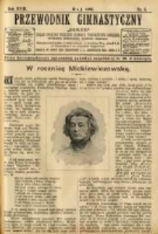 Przewodnik Gimnastyczny "Sok&oacute;ł": organ Związku Polskich Gimnastycznych Towarzystw Sokolich 1898.05 R.18 Nr5