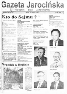 Gazeta Jarocińska 1993.08.20 Nr33(151)