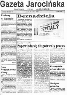 Gazeta Jarocińska 1993.09.03 Nr35(153)