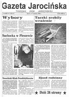 Gazeta Jarocińska 1993.09.17 Nr37(155)