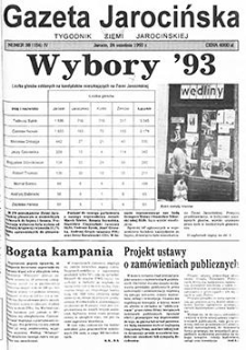 Gazeta Jarocińska 1993.09.24 Nr38(156)