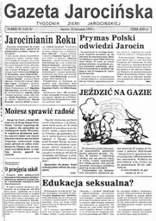 Gazeta Jarocińska 1993.11.12 Nr45(163)
