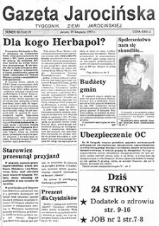 Gazeta Jarocińska 1993.11.19 Nr46(164)