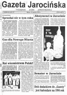Gazeta Jarocińska 1993.12.10 Nr49(167)