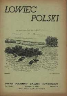 Łowiec Polski 1948 Nr9