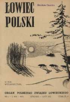 Łowiec Polski 1951 Nr1/2