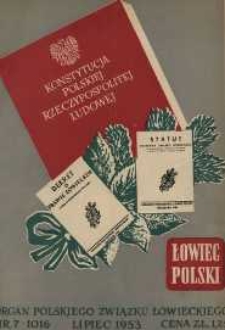 Łowiec Polski 1953 Nr7