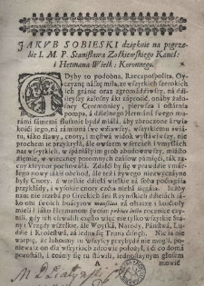 Mowca polski albo [...] sejmowe i pogrzebne mowy. T.1