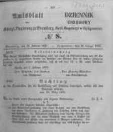 Amtsblatt der K&ouml;niglichen Preussischen Regierung zu Bromberg. 1857.02.20 No.8