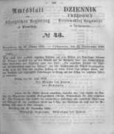 Amtsblatt der K&ouml;niglichen Preussischen Regierung zu Bromberg. 1858.10.22 No.43