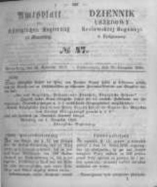 Amtsblatt der K&ouml;niglichen Preussischen Regierung zu Bromberg. 1858.11.19 No.47