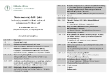 Nasze wczoraj, dziś i jutro: konferencja poznańskich bibliotek naukowych: program konferencji
