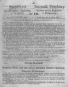 Amtsblatt der K&ouml;niglichen Preussischen Regierung zu Bromberg. 1862.03.07 No.10