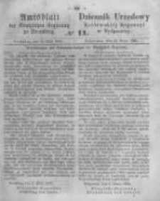 Amtsblatt der K&ouml;niglichen Preussischen Regierung zu Bromberg. 1862.03.14 No.11