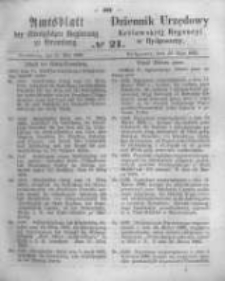Amtsblatt der K&ouml;niglichen Preussischen Regierung zu Bromberg. 1862.05.23 No.21