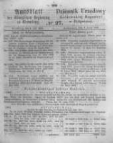 Amtsblatt der K&ouml;niglichen Preussischen Regierung zu Bromberg. 1862.07.04 No.27