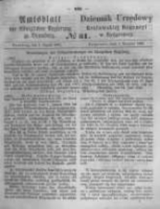 Amtsblatt der K&ouml;niglichen Preussischen Regierung zu Bromberg. 1862.08.01 No.31