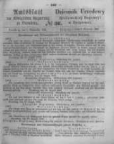 Amtsblatt der K&ouml;niglichen Preussischen Regierung zu Bromberg. 1862.09.05 No.36
