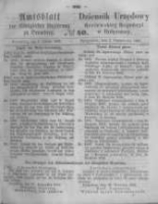 Amtsblatt der K&ouml;niglichen Preussischen Regierung zu Bromberg. 1862.10.03 No.40