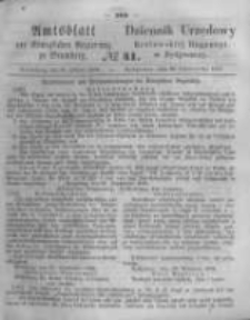 Amtsblatt der K&ouml;niglichen Preussischen Regierung zu Bromberg. 1862.10.10 No.41