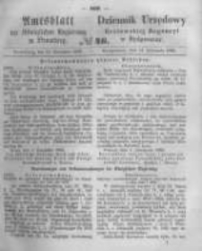 Amtsblatt der K&ouml;niglichen Preussischen Regierung zu Bromberg. 1862.11.14 No.46