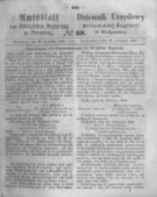 Amtsblatt der K&ouml;niglichen Preussischen Regierung zu Bromberg. 1862.11.28 No.48
