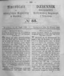 Amtsblatt der K&ouml;niglichen Preussischen Regierung zu Bromberg. 1858.08.13 No.33