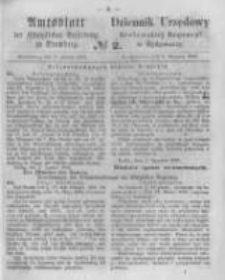 Amtsblatt der K&ouml;niglichen Preussischen Regierung zu Bromberg. 1863.01.09 No.2