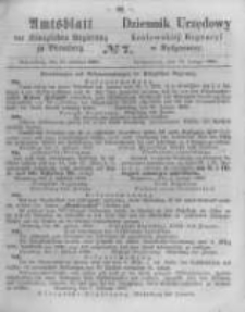 Amtsblatt der K&ouml;niglichen Preussischen Regierung zu Bromberg. 1863.02.13 No.7