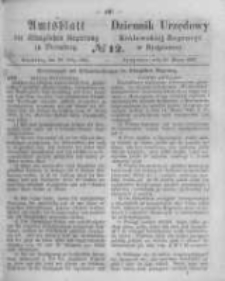 Amtsblatt der K&ouml;niglichen Preussischen Regierung zu Bromberg. 1863.03.20 No.12