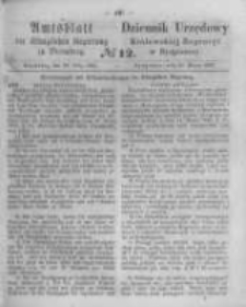 Amtsblatt der Königlichen Preussischen Regierung zu Bromberg. 1863.03.20 No.12