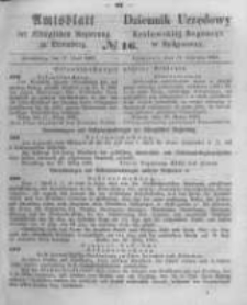 Amtsblatt der K&ouml;niglichen Preussischen Regierung zu Bromberg. 1863.04.17 No.16