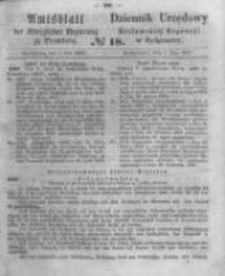 Amtsblatt der K&ouml;niglichen Preussischen Regierung zu Bromberg. 1863.05.01 No.18