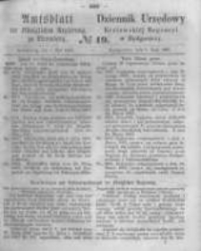 Amtsblatt der K&ouml;niglichen Preussischen Regierung zu Bromberg. 1863.05.08 No.19