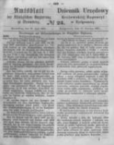 Amtsblatt der K&ouml;niglichen Preussischen Regierung zu Bromberg. 1863.06.19 No.25
