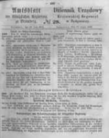 Amtsblatt der K&ouml;niglichen Preussischen Regierung zu Bromberg. 1863.07.10 No.28