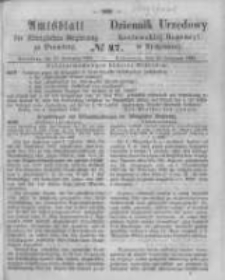 Amtsblatt der K&ouml;niglichen Preussischen Regierung zu Bromberg. 1863.11.20 No.47