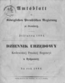 Amtsblatt der K&ouml;niglichen Preussischen Regierung zu Bromberg. 1864.01.01 No.1